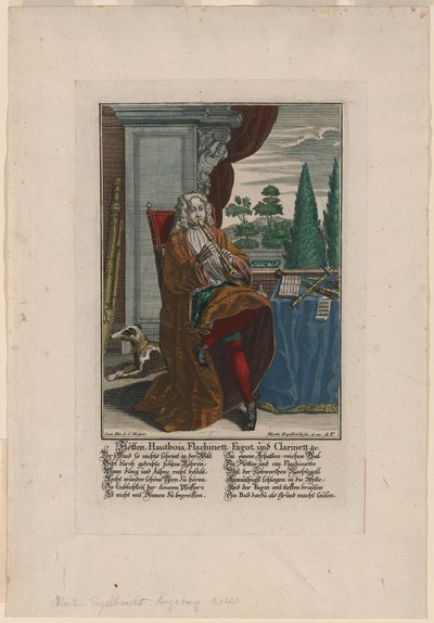 Fafúvós hangszerek, kb. 1720-1730 alkotó: Martin Engelbrecht