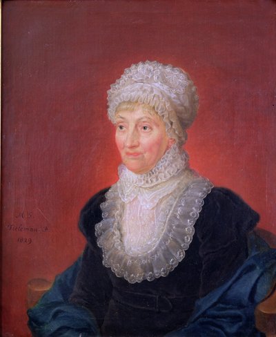 Caroline Herschel (1750-1848), 1829 alkotó: Martin Francois Tielemans