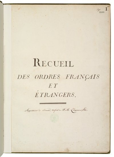 Francia és külföldi rendelések gyűjtése alkotó: Martin Guillaume Biennais