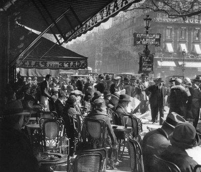 Cafe de la Paix, Párizs, 1937 alkotó: Martin Hurlimann