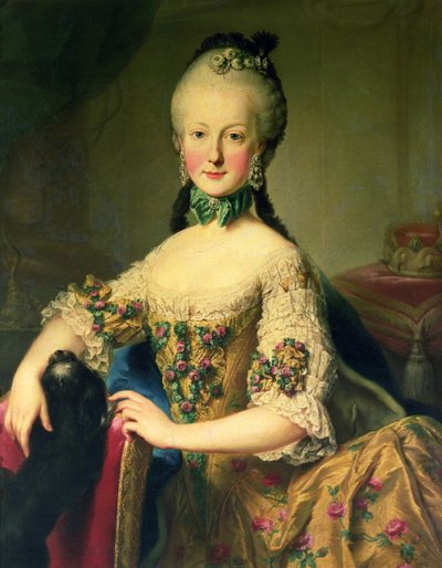 Habsburg-Lothringen Mária Erzsébet főhercegnő (1743-1808), Mária Terézia osztrák császárnő (1717-80) és I. Ferenc császár (1708-65) hatodik gyermeke alkotó: Martin II Mytens or Meytens