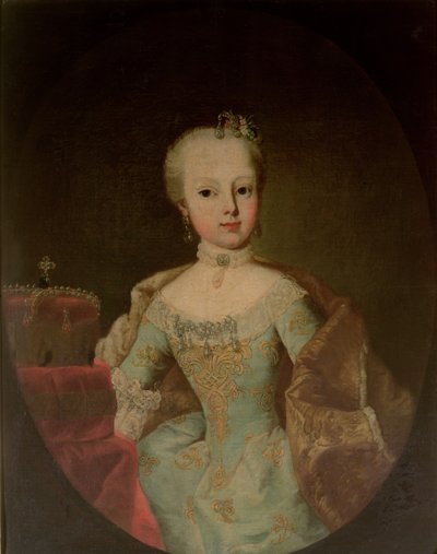 Maria Josepha Habsburg-Lothringen főhercegnő (1751-67), Mária Terézia osztrák császárné (1717-80) és I. Ferenc császár (1708-65) tizenkettedik gyermeke alkotó: Martin II Mytens or Meytens