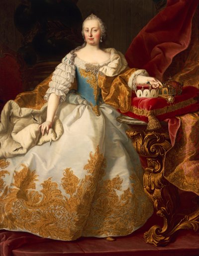 Ausztria, Bécs, Habsburg Mária Terézia, római római császárné portréja alkotó: Martin II Mytens or Meytens