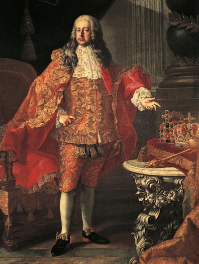 VI. Károly osztrák portréja (Bécs alkotó: Martin II Mytens or Meytens