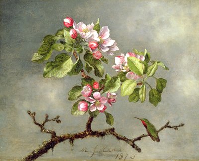 Almavirágok és kolibri, 1875 alkotó: Martin Johnson Heade
