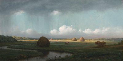 Hirtelen zápor, Newbury-láp alkotó: Martin Johnson Heade