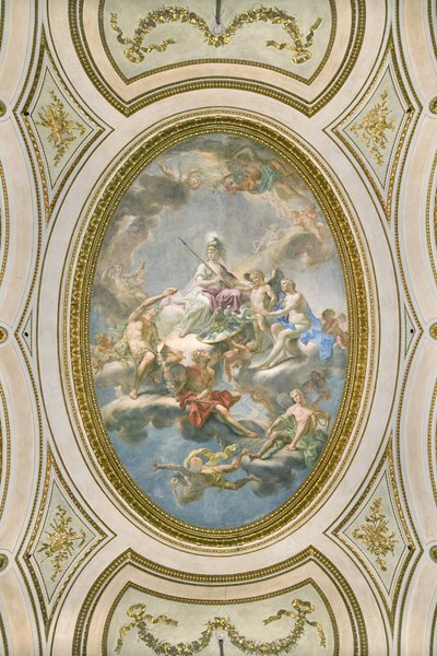 La Sapienza, a Salone d Onore vagy a Sala Napoleonica mennyezete, 1777 alkotó: Martin Knoller