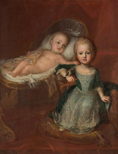 Német: Johann Theodor herceg, Max Emanuel fia, egyik testvérével, Johann Theodor bajor herceggel és testvérével. alkotó: Martin Maingaud