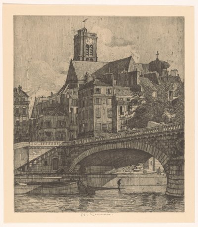 Kilátás a párizsi Saint-Gervais-ra alkotó: Martin Monnickendam