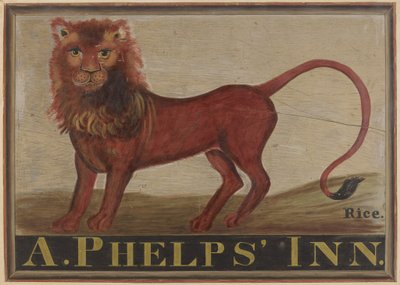 Red Lion Inn Sign, c. 1939. alkotó: Martin Partyka