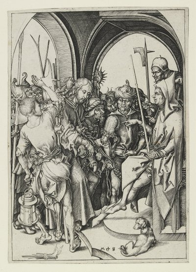 Krisztus Anna előtt, 15. század vége alkotó: Martin Schongauer