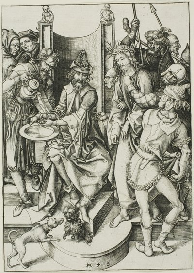 Krisztus Pilátus előtt alkotó: Martin Schongauer