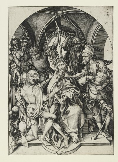 A tövisekkel koronázott Krisztus, 15. század vége alkotó: Martin Schongauer