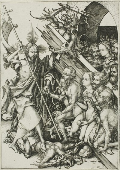 Christ in Limbo, a Passióból alkotó: Martin Schongauer