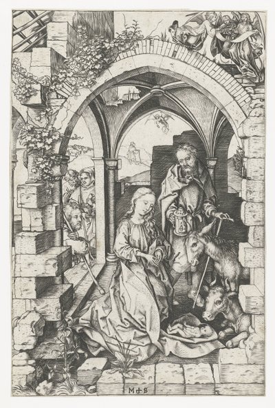Krisztus születése alkotó: Martin Schongauer