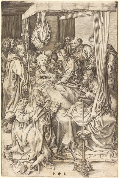 A Szűz halála alkotó: Martin Schongauer