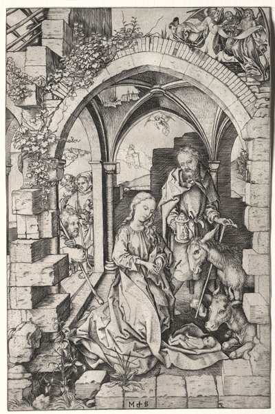 A Szűz élete: A születés alkotó: Martin Schongauer