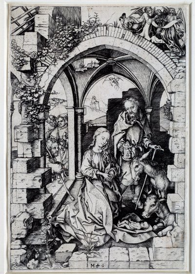 Martin Schongauer (1450-1491) nativita rajza 15. századi Párizs. alkotó: Martin Schongauer