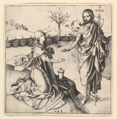 Noli me Tangere, ca. 1435-1491. alkotó: Martin Schongauer
