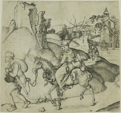 Parasztcsalád a piacra megy alkotó: Martin Schongauer