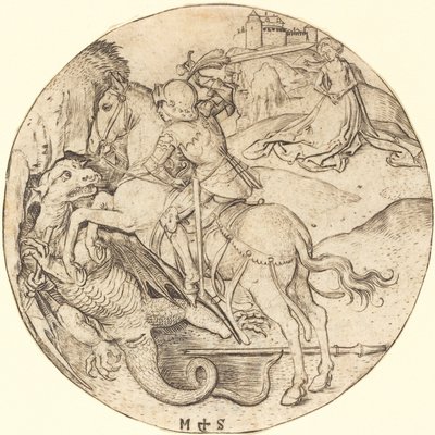 Szent György és a sárkány alkotó: Martin Schongauer