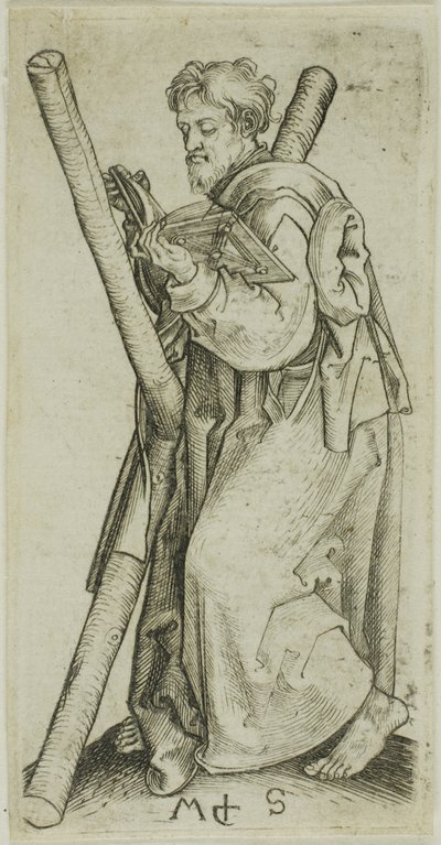 Szent András, az Apostolok közül alkotó: Martin Schongauer
