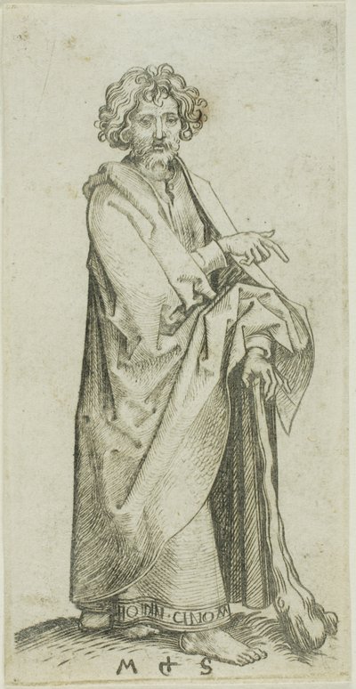 Kisebb Szent Jakab, az Apostoloktól alkotó: Martin Schongauer