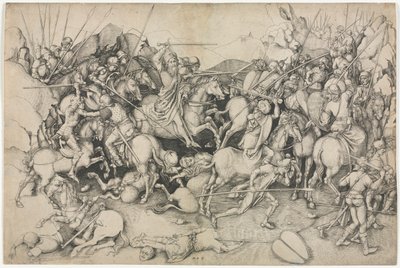 Szent Jakab és a szaracénok, 15. század. alkotó: Martin Schongauer