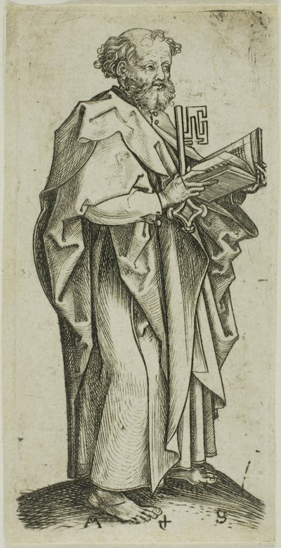 Szent Péter, az Apostolok közül alkotó: Martin Schongauer
