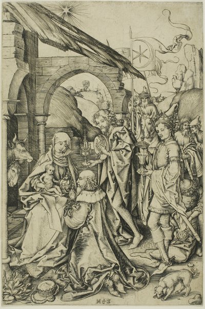 A mágusok imádása, Krisztus életéből alkotó: Martin Schongauer