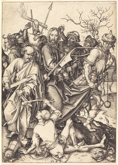 Krisztus árulása és elfogása alkotó: Martin Schongauer