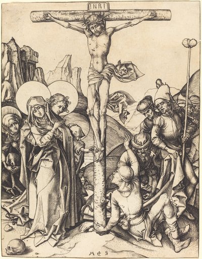 A keresztre feszítés alkotó: Martin Schongauer