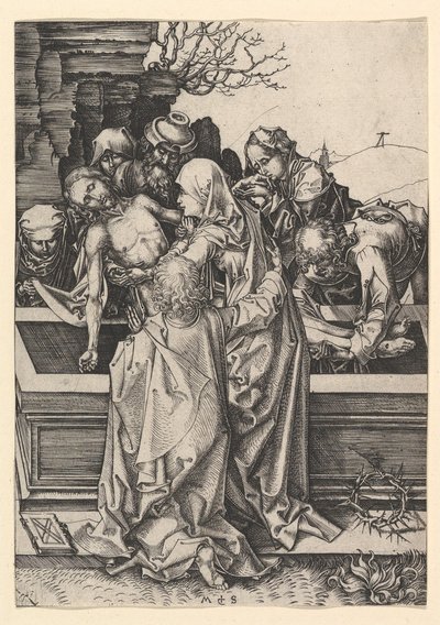 Krisztus síremléke, kb. 1435-1491. alkotó: Martin Schongauer