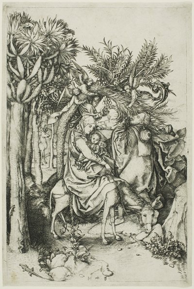 Repülés Egyiptomba alkotó: Martin Schongauer