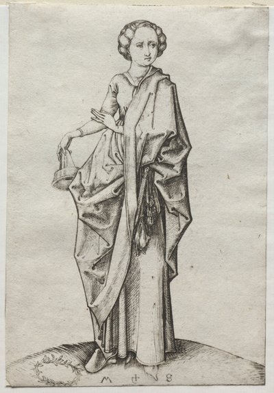A balga szüzek negyedike. alkotó: Martin Schongauer