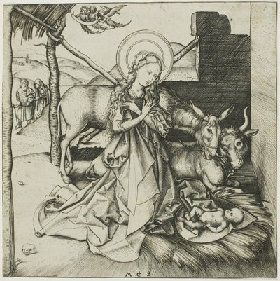 A születés, Krisztus életéből alkotó: Martin Schongauer