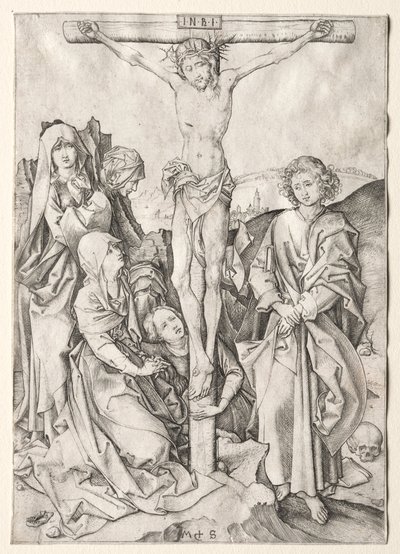 A szenvedés: Krisztus a kereszten alkotó: Martin Schongauer