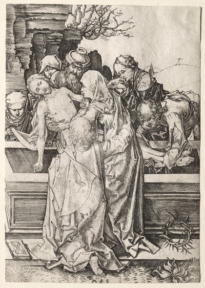 A szenvedély: A síremlék. alkotó: Martin Schongauer