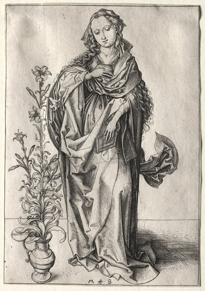 Az Angyali üdvözlet Szűza alkotó: Martin Schongauer