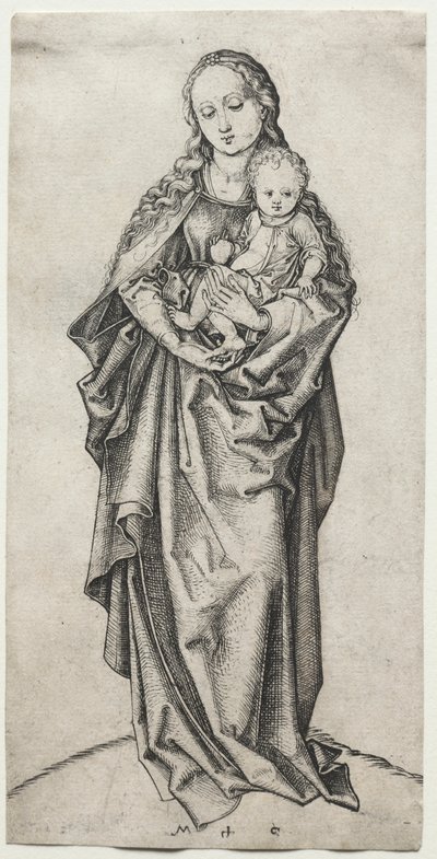 Szűz és Gyermek. alkotó: Martin Schongauer