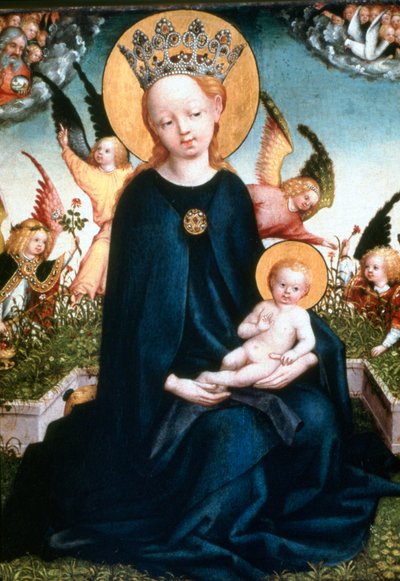 Szűz és gyermek, 15. század alkotó: Martin Schongauer