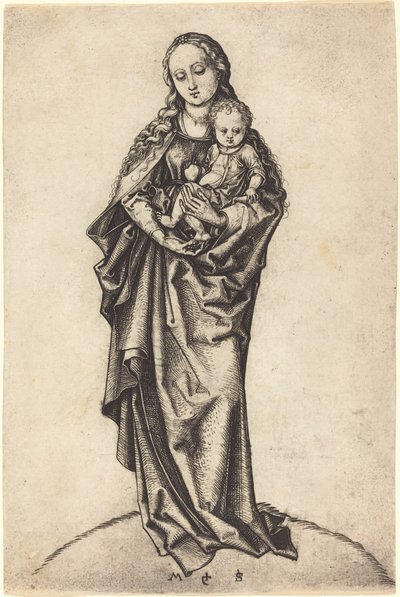 Szűz és gyermek az almával alkotó: Martin Schongauer