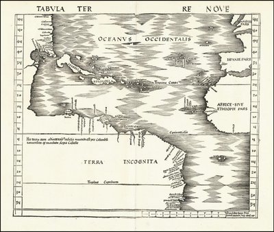 1513 Tabula Terre kilenc alkotó: Martin Waldseemuller