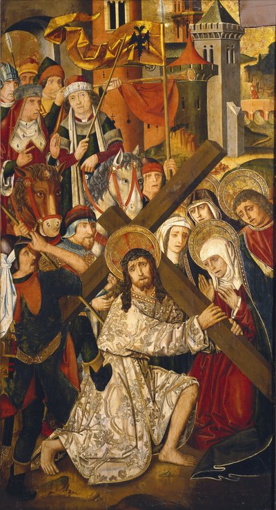 Út a Kálváriához (részlet) alkotó: Martin & Ximenez Miguel (fl.1466 1505) Bernat