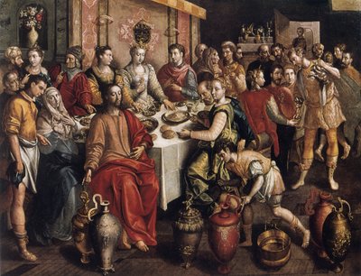 Házasság Kánában, 1596-1597 alkotó: Maarten de Vos