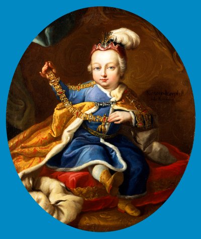 József herceg, a leendő II. József osztrák császár gyermekkorában, XVIII alkotó: Martin van Mytens II