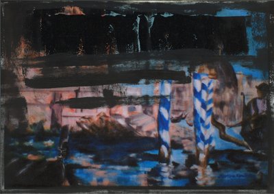 Grand Canal Abstract Black 1 alkotó: Martina Konitzky