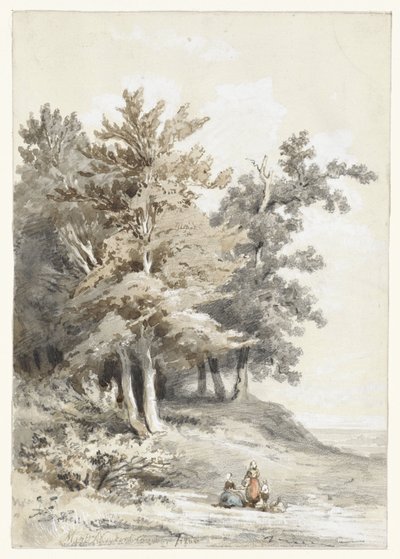 Erdőszegély figurákkal alkotó: Martinus Antonius Kuytenbrouwer jr.