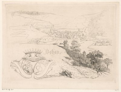 Dohan kilátása Dohan (cím a tárgyon) alkotó: Martinus Antonius Kuytenbrouwer jr.