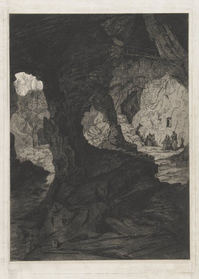 Kilátás egy barlangra alkotó: Martinus Antonius Kuytenbrouwer jr.